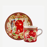 Load image into Gallery viewer, Chiara Alessi Capri Red Porcelain Coffee Cup Set CAPDV1ECRB2
