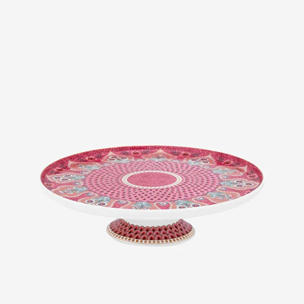 Pip Studio Flower Festival Kırmızı Porselen Kek Standı 51010028