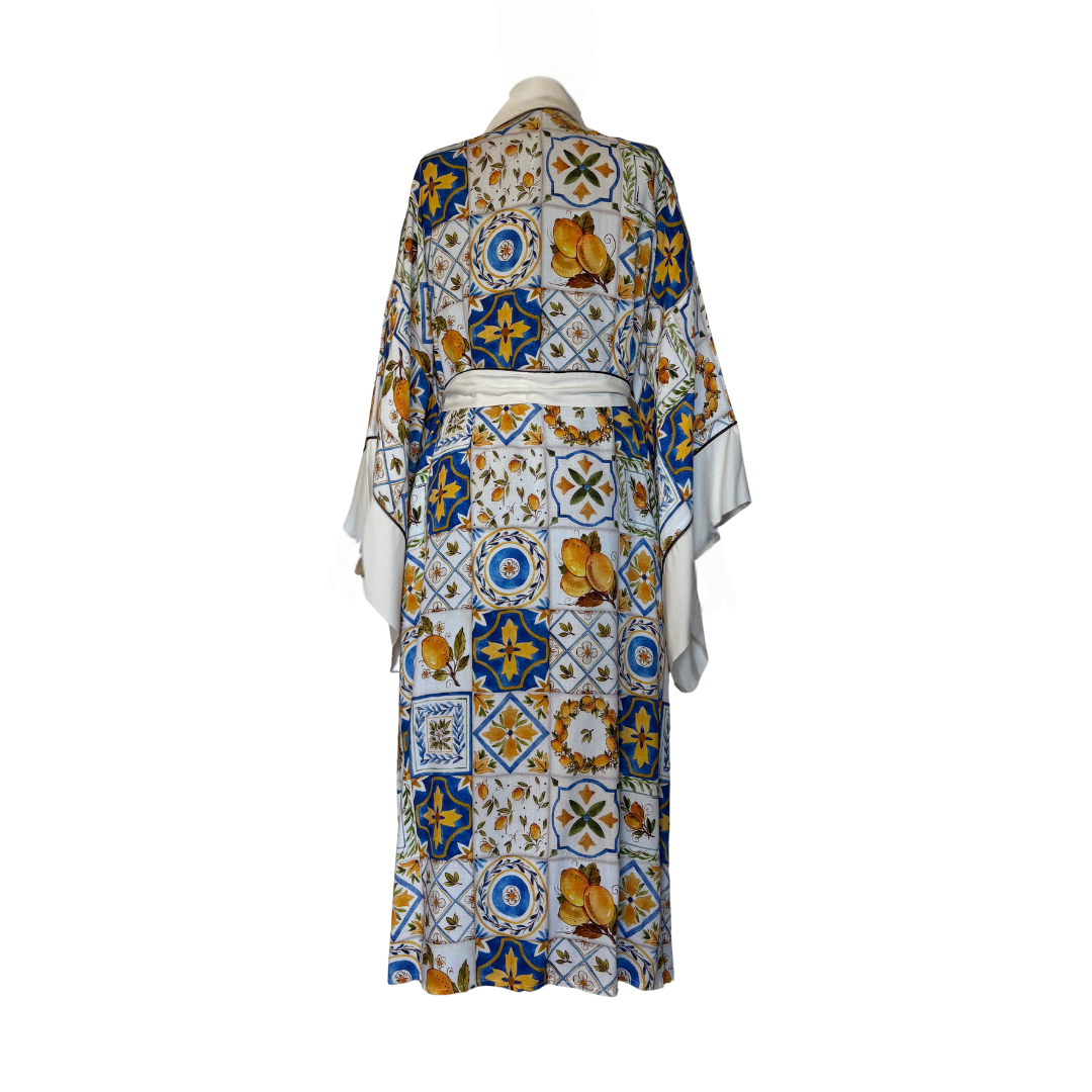 Dolce Pattern Gray Kimono