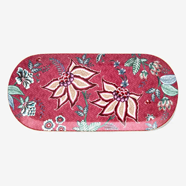 Pip Studio Flower Festival Red Porcelain Serving Plate 51018131
