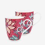 Load image into Gallery viewer, Pip Studio Flower Festival Red Porcelain Mug Set 51002328
