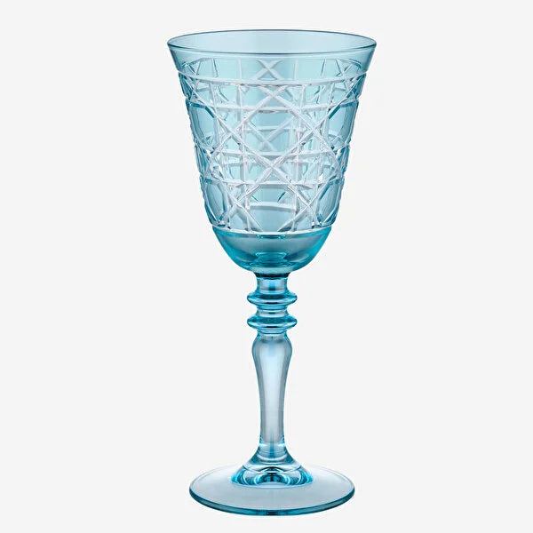 Chiara Alessi Gloria Turquoise Glass Goblet CA2440141TR