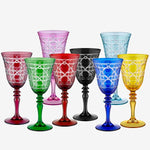 Load image into Gallery viewer, Chiara Alessi Gloria Turquoise Glass Goblet CA2440141TR
