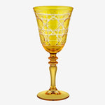 Load image into Gallery viewer, Chiara Alessi Gloria Yellow Glass Goblet CA2440141YL
