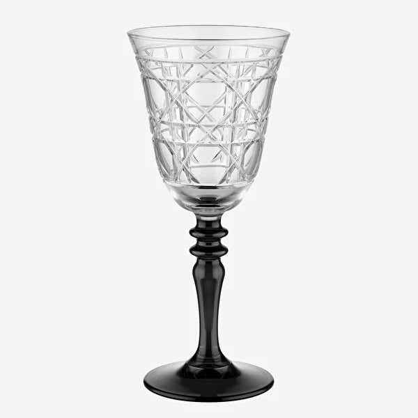 Chiara Alessi Gloria Black Glass Goblet CA7440141BK
