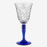 Load image into Gallery viewer, Chiara Alessi Gloria Blue Glass Goblet CA7440141BL
