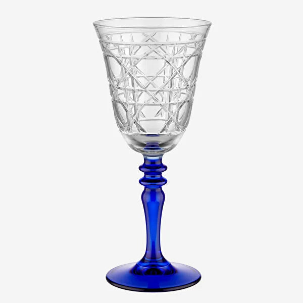 Chiara Alessi Gloria Blue Glass Goblet CA7440141BL