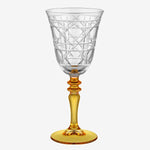 Load image into Gallery viewer, Chiara Alessi Gloria Yellow Glass Goblet CA7440141YL
