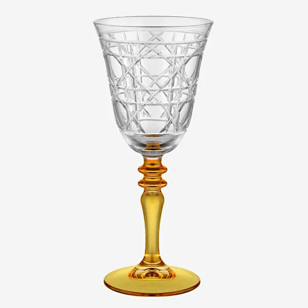 Chiara Alessi Gloria Yellow Glass Goblet CA7440141YL