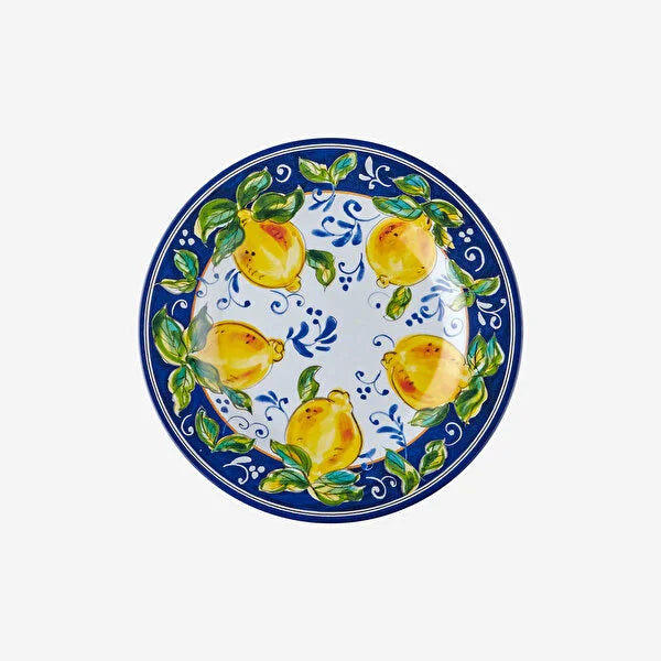 Chiara Alessi Capri Blue Melamine Breakfast Plate CAMAA4179BW
