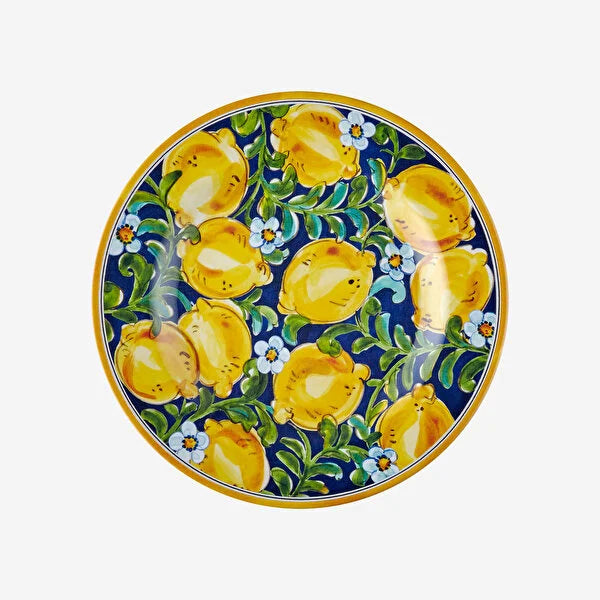 Chiara Alessi Capri Blue Melamine Breakfast Plate CAMAA4179YL