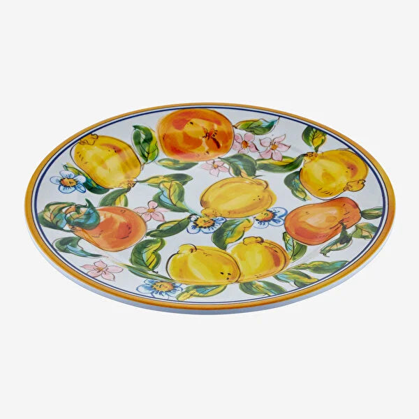 Chiara Alessi Capri White Melamine Dinner Plate CAMAA4181OY