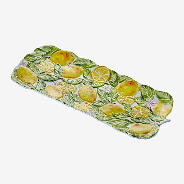 Chiara Alessi Capri Yellow Melamine Serving Plate CAMAK4219LM