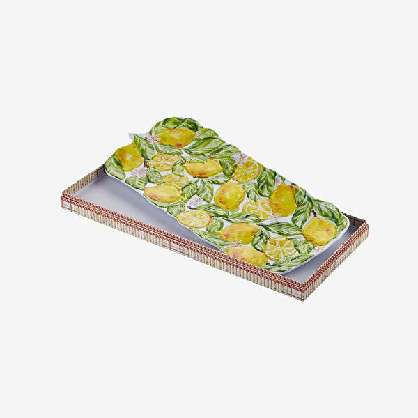 Chiara Alessi Capri Yellow Melamine Serving Plate CAMAK4219LM