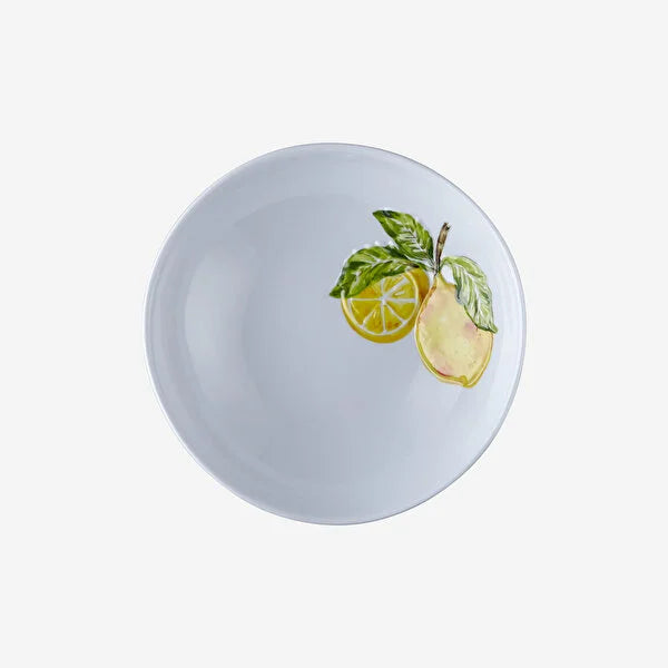 Chiara Alessi Capri White Melamine Deep Plate CAMAK4249LM