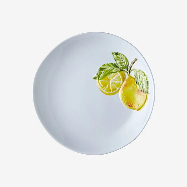 Chiara Alessi Capri White Melamine Breakfast Plate CAMAK4279LM