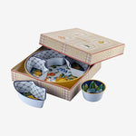 Load image into Gallery viewer, Chiara Alessi Capri Mavi Melamin 5 Bölmeli Servis Tepsisi CAMAR0037YW #TİCSBRANDS#
