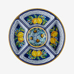 Load image into Gallery viewer, Chiara Alessi Capri Blue Melamine 5-Compartment Serving Tray CAMAR0037YW
