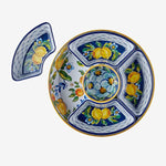 Load image into Gallery viewer, Chiara Alessi Capri Blue Melamine 5-Compartment Serving Tray CAMAR0037YW
