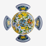 Load image into Gallery viewer, Chiara Alessi Capri Mavi Melamin 5 Bölmeli Servis Tepsisi CAMAR0037YW #TİCSBRANDS#
