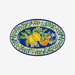 Load image into Gallery viewer, Chiara Alessi Capri Blue Melamine Serving Plate CAMBB0212BW
