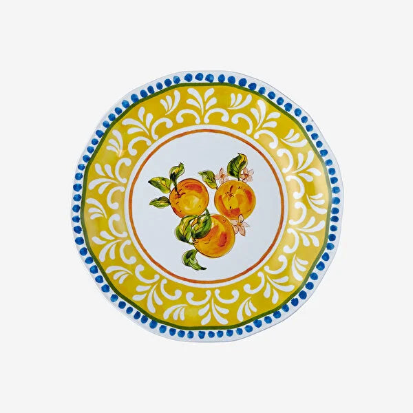 Chiara Alessi Capri Sarı Melamin Kahvaltı Tabağı CAMFF0279OW #TİCSBRANDS#