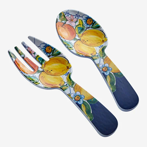 Chiara Alessi Capri Blue Melamine Serving Set CAMHH1040BL