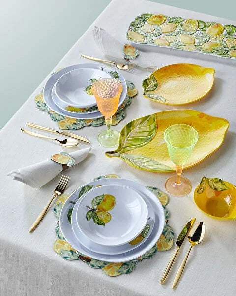 Chiara Alessi Capri Yellow Melamine Tray CAMKK8416LM