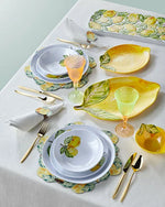 Load image into Gallery viewer, Chiara Alessi Capri Yellow Melamine Serving Plate CAMKK8481LM

