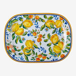 Load image into Gallery viewer, Chiara Alessi Capri Blue Melamine Serving Plate CAMTT0788BW
