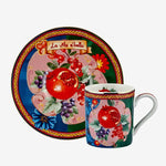 Load image into Gallery viewer, Chiara Alessi Capri Mavi Yeşil Porselen Kahve Fincan Seti CAPVB2ECBG2 #TİCSBRANDS#
