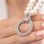 Load image into Gallery viewer, 26 İnci ve Zirkon Halka Kolye mzkcb0-gy.myshopify.com
