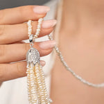 Load image into Gallery viewer, 33-2 Püsküllü Tasarım Kolye mzkcb0-gy.myshopify.com
