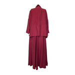 Load image into Gallery viewer, S-5908 CERAMONY Pleated Detailed Set 2 Sizes - RED PLUM
