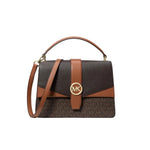 Load image into Gallery viewer, Michael Kors Greenwich Medium Signature Logo Satchel mzkcb0-gy.myshopify.com Michael Kors Greenwich Medium Signature Logo Satchel #TİCSBRANDS#
