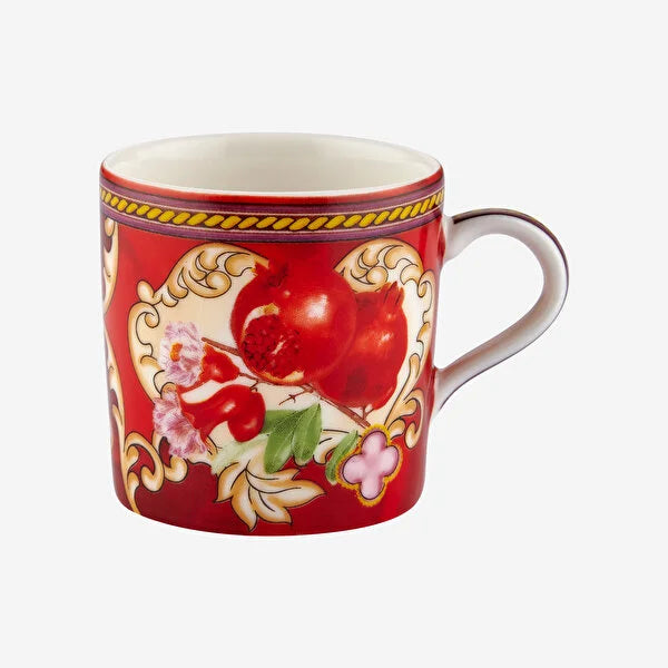 Chiara Alessi Capri Red Porcelain Coffee Cup Set CAPTNDV1ECRB2