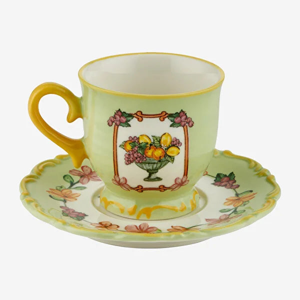 Chiara Alessi Il Sogno Yeşil Stoneware Kahve Fincan Seti CASIS4627GR2