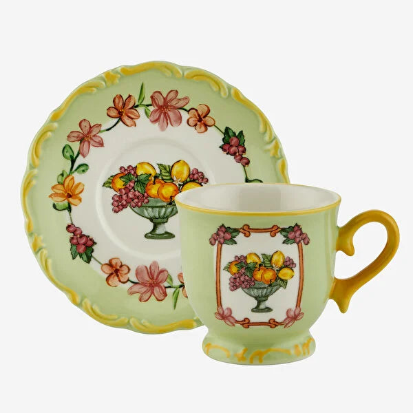 Chiara Alessi Il Sogno Yeşil Stoneware Kahve Fincan Seti CASIS4627GR2