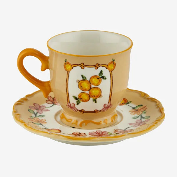 Chiara Alessi Il Sogno Turuncu Stoneware Kahve Fincan Seti CASIS4627OR2