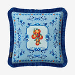 Load image into Gallery viewer, Chiara Alessi Carpe Diem Blue Velvet Decorative Pillow CATAR4343OB
