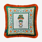 Load image into Gallery viewer, Chiara Alessi Carpe Diem Orange Velvet Decorative Pillow CATCD4343AR
