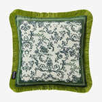 Load image into Gallery viewer, Chiara Alessi Carpe Diem Green Velvet Decorative Pillow CATFG4343GR

