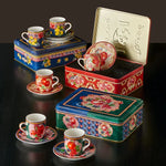 Load image into Gallery viewer, Chiara Alessi Capri Blue Green Porcelain Coffee Cup Set CAPTNVB1ECBG2
