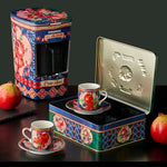 Load image into Gallery viewer, Chiara Alessi Capri Blue Green Porcelain Coffee Cup Set CAPTNVB1ECBG2
