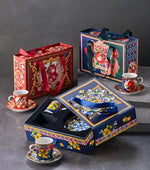 Load image into Gallery viewer, Chiara Alessi Capri Blue Porcelain Coffee Cup Set CAPFL2ECBL2
