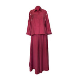 Load image into Gallery viewer, S-5908 CERAMONY Pleated Detailed Set 2 Sizes - RED PLUM
