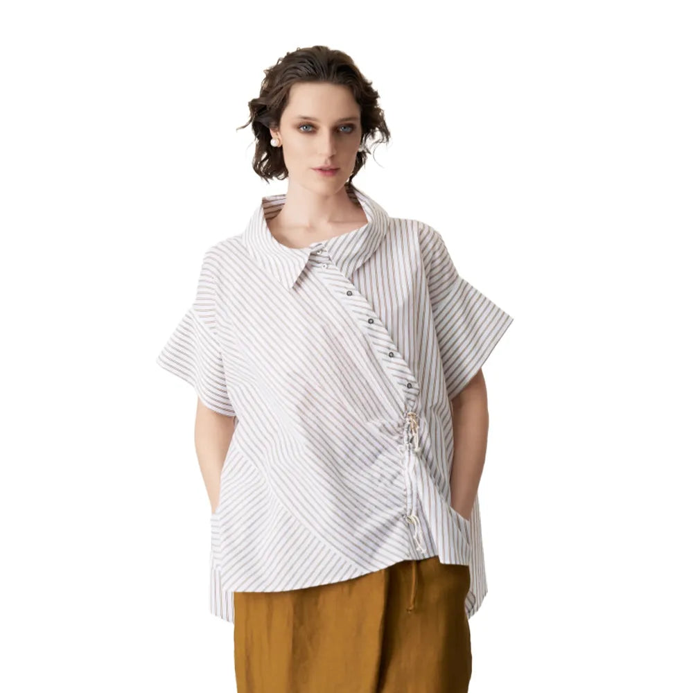 BİZE Patı Yamuk ve Büzgülü Gömlek - Bej mzkcb0-gy.myshopify.com BİZE Patı Yamuk ve Büzgülü Gömlek - Bej #TİCSBRANDS#