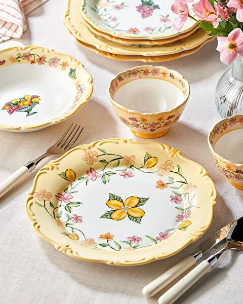 Chiara Alessi Il Sogno Sarı Stoneware Yemek Tabağı CASIS2656YL1