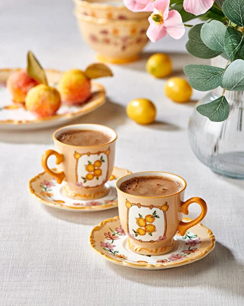 Chiara Alessi Il Sogno Turuncu Stoneware Kahve Fincan Seti CASIS4627OR2