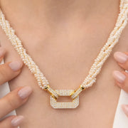 11 Geometrik Tokalı Kum İnci Kolye mzkcb0-gy.myshopify.com